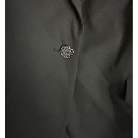 DKNY Women's Embellished Peak-Lapel One-Button Jacket Blazer Modern Chic Black 8 - Picture 10 of 13